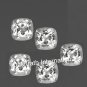 11mm Natural Crystal Quartz Faceted Cut  Cushion 100 Pieces Lot     Top Quality Loose Gemstone