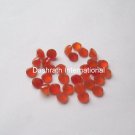 4mm Natural Carnelian Faceted Cut  Round 25 Pieces Lot Orange Color Top Quality Loose Gemstone