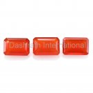 4x6mm Natural Carnelian Faceted Cut  Octagon  10 Pieces Lot  Top Quality Loose Gemstone