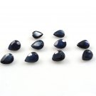 3x4mm Natural Blue Sapphire Faceted Cut Pear 2 Piece (1 Pair)  Top Quality Loose Gemstone