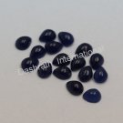 3x4mm Natural Blue Sapphire  Cabochon Pear 75 Pieces Lot Top Quality Loose Gemstone