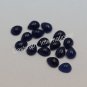 8x6mm Natural Blue Sapphire Cabochon Pear 2 Piece (1 Pair ) Top Quality Loose Gemstone