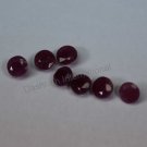 4mm Natural Ruby Faceted Cut Round  75 Pieces Lot Red Pink Color Top Quality Loose Gemstone