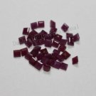 3mm Natural Ruby Faceted Cut Square 25 Pieces Lot Red Pink Color Top Quality Loose Gemstone