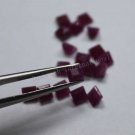 8mm Natural Ruby Faceted Cut Square 25 Pieces Lot Red Pink Color Top Quality Loose Gemstone