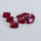 3x4mm Natural Ruby Faceted Cut Octagon 2 Piece (1 Pair ) Red Pink Color Top Quality Loose Gemstone