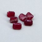 6x4mm Natural Ruby Faceted Cut Octagon 1 Piece  Red Pink Color Top Quality Loose Gemstone