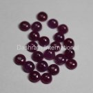 3mm Natural Ruby Cabochon Round 75 Pieces Lot  Red Pink Color Top Quality Loose Gemstone