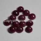 5mm Natural Ruby Cabochon Round 10 Pieces Lot  Red Pink Color Top Quality Loose Gemstone