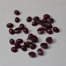 3x4mm Natural Ruby Cabochon Oval 25 Pieces Lot  Red Pink Color Top Quality Loose Gemstone