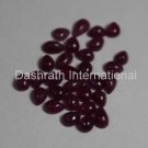 5x7mm Natural Ruby Cabochon Pear 25 Pieces Lot  Red Pink Color Top Quality Loose Gemstone