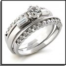 Sleek Modern 3 Piece Wedding Set 5X015