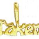 "Taken" Pendant In Gold Or Rhodium  w-138