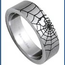 Stainless Steel Spider Web Ring M38-ssr-004-G4