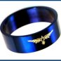 Stainless Steel  Golden Eagle Blue Ring 716 AL