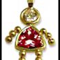 July Girl Birthstone Baby Gold Layered CZ-13