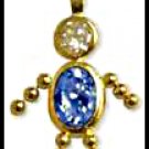 September Boy Birthstone Baby Gold Layered CZ-18