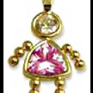 October Girl Birthstone Baby Gold Layered CZ-19