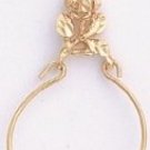 Rose Charm Holder Gold Layered CH-33