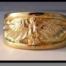 Eagle Ring Gold Or Rhodium Layered MN-11