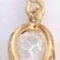 Caged CZ Gold Layered Pendant CZP-586