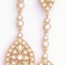 Ultimate Bling CZ Earrings Gold Or Rhodium Layered  CZE-129