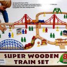 First Learning Super Wooden Train Set 80 pieces