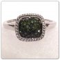 REDUCED!!!!!10K Genuine Green Diamond Ring