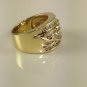 1 ct Diamond Cluster Ring in 14K Solid Yellow Gold