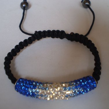 New Shamballa bracelet rhinestone tube gradient crystal adjustable
