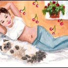 ACEO Art - Nap at Noon - Patricia Ann Rizzo