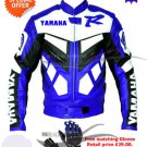 motorbike Yamaha leather jacket with free gloves special offer