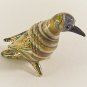 Hand Blown Glass Colorful Bird Gilt Miniature Animal Figurines Thai Gifts