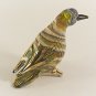 Hand Blown Glass Colorful Bird Gilt Miniature Animal Figurines Thai Gifts