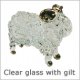 Clear Glass with Gilt
