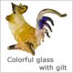 Colorful Glass with Gilt