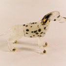 Hand Blown Glass Dalmatian Dog Gilt Art Glass Animal Figurines Thai Gifts