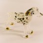 Hand Blown Glass Dalmatian Dog Gilt Art Glass Animal Figurines Thai Gifts