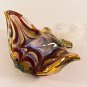 Hand Blown Glass Colorful Ray-Fish Gilt 3 Art Glass Animal Figurines Thai Gifts