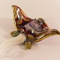 Hand Blown Glass Colorful Ray-Fish Gilt 3 Art Glass Animal Figurines Thai Gifts