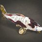 Hand Blown Glass Colorful Koi Fish Gilt #3 Art Glass Animal Figurines Thai Gifts