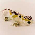 Hand Blown Glass Red Gecko (Lizard) #2 Art Glass Animal Figurines Thai Gifts
