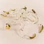 Hand Blown Glass Octopus Gilt Art Glass Animal Figurines Thai Gifts