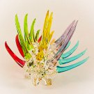 Hand Blown Glass Colorful Porcupine Art Glass Animal Figurines Thai Gifts