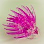 Hand Blown Glass Pink Porcupine Art Glass Animal Figurines Thai Gifts