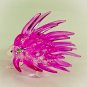 Hand Blown Glass Pink Porcupine Art Glass Animal Figurines Thai Gifts