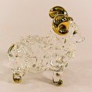 Hand Blown Glass Sheep Gilt Art Glass Animal Figurines Thai Gifts