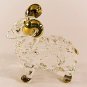 Hand Blown Glass Sheep Gilt Art Glass Animal Figurines Thai Gifts