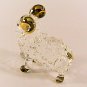 Hand Blown Glass Sheep Gilt Art Glass Animal Figurines Thai Gifts