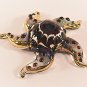 Hand Blown Glass Red Starfish Gilt Art Glass Animal Figurines Thai Gifts
